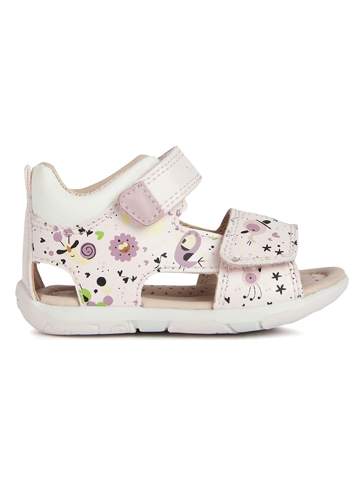 Geox Sandały "Tapuz" w kolorze jasnoróżowym ze wzorem rozmiar: 26