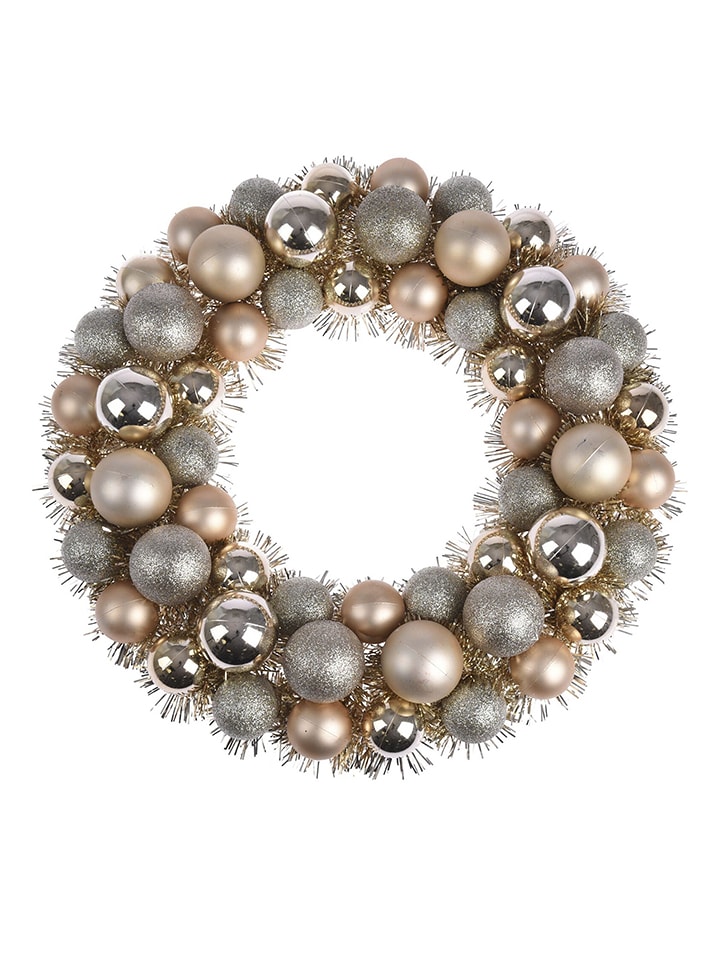 WellHome Wieniec bożonarodzeniowy w kolorze złoto-srebrnym rozmiar: onesize