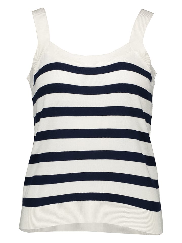 SisterS point Top w kolorze kremowo-granatowym rozmiar: S