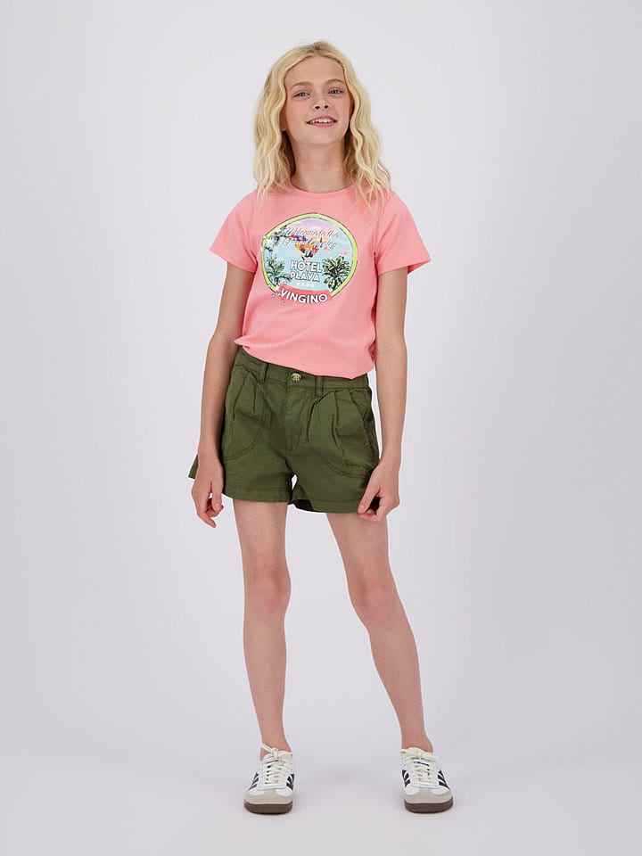 Vingino Koszulka w kolorze brzoskwiniowym rozmiar: 164