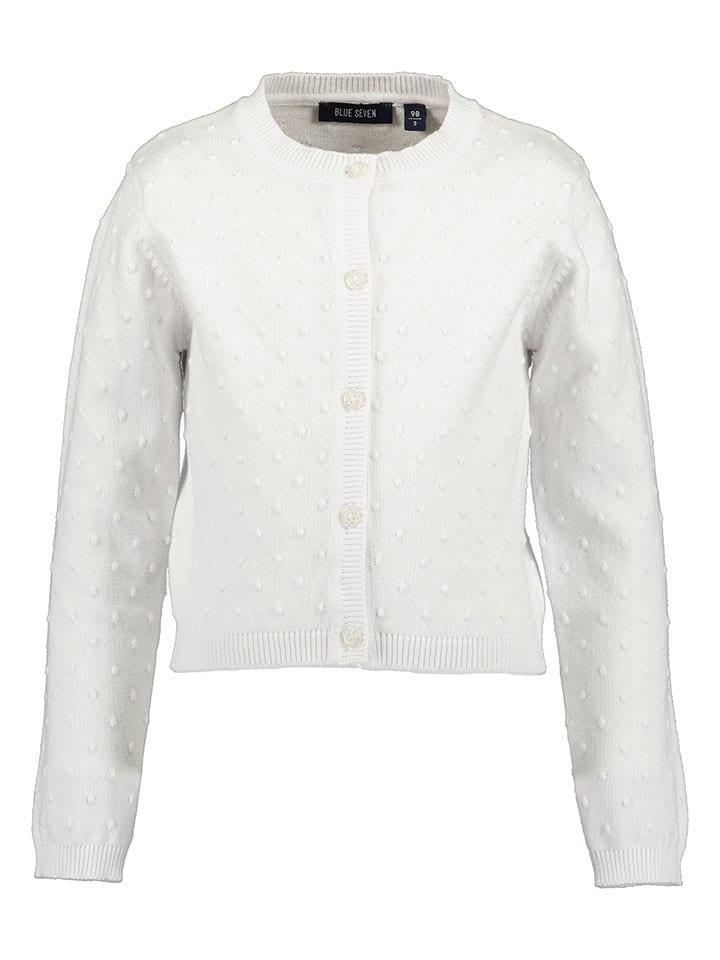 Blue Seven Kardigan w kolorze białym rozmiar: 98