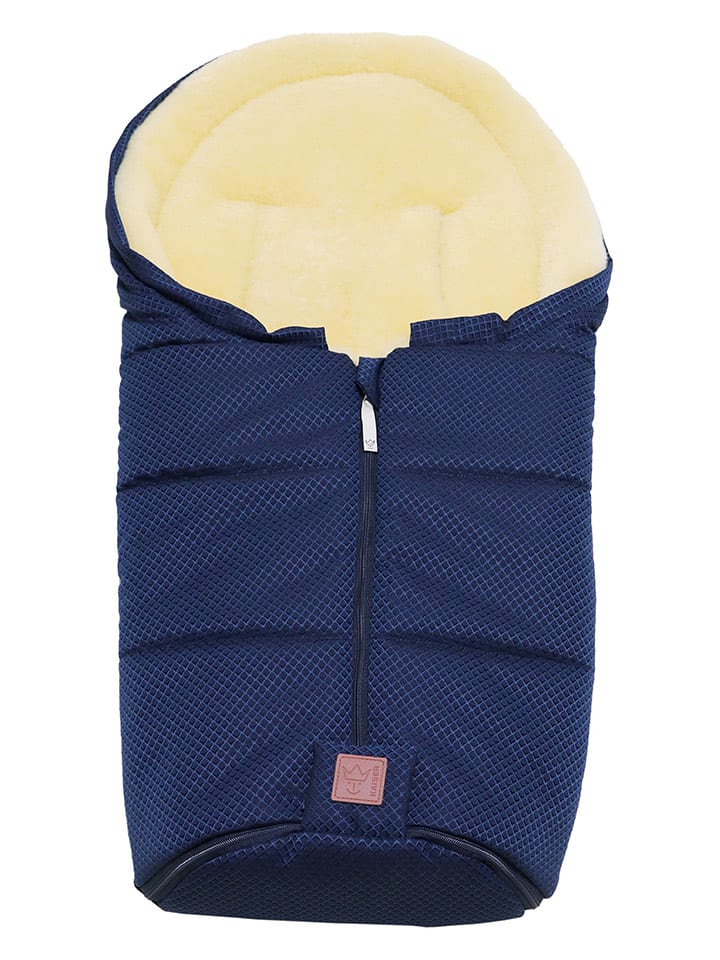 Kaiser Naturfellprodukte Śpiworek wełniany "Channy" w kolorze niebieskim - 80 x 37 cm rozmiar: onesize