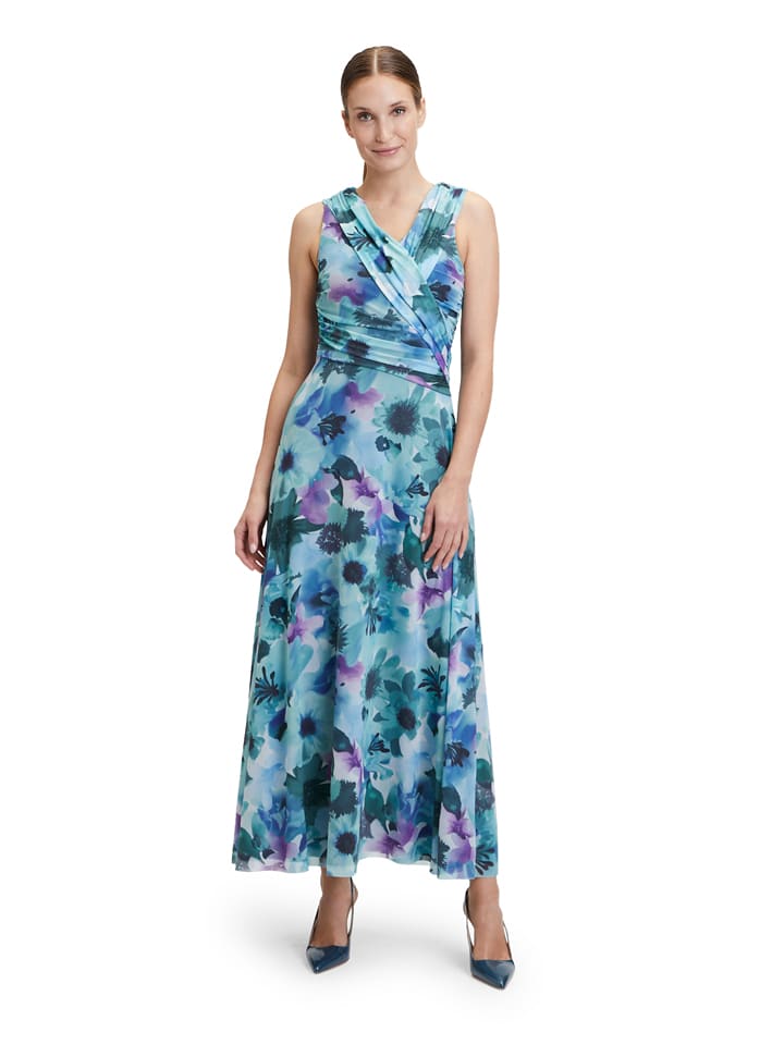 Vera Mont Sukienka w kolorze niebiesko-fioletowo-turkusowym rozmiar: 42