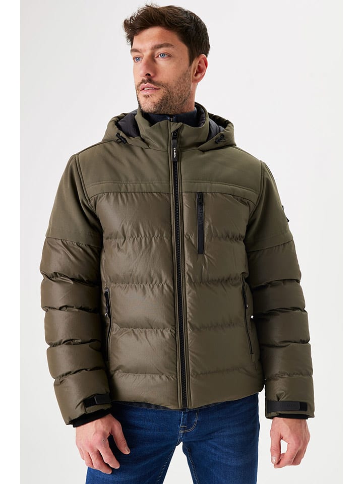 Garcia Kurtka pikowana w kolorze khaki rozmiar: XL