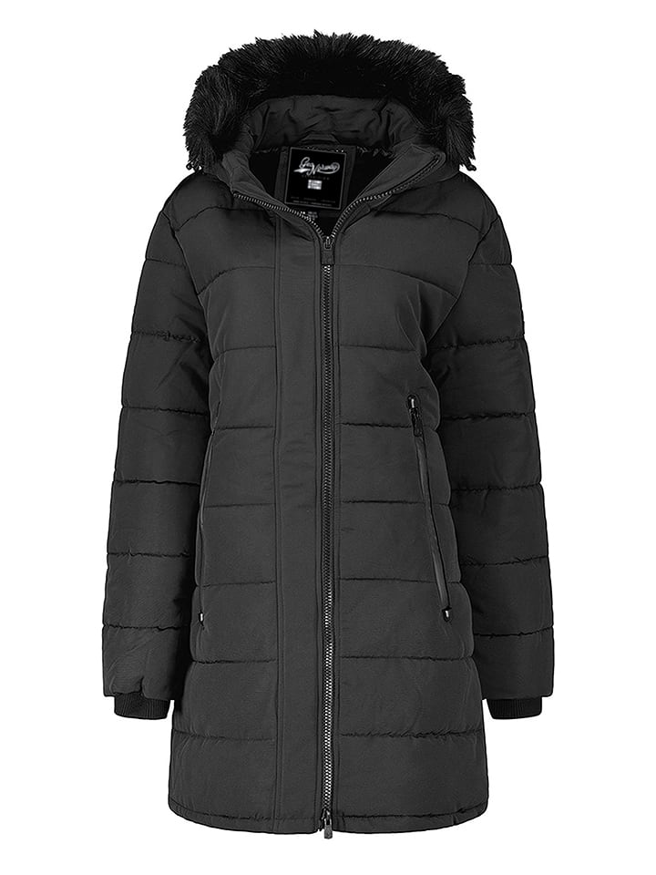 Geographical Norway Płaszcz pikowany "Atruche" w kolorze czarnym rozmiar: L