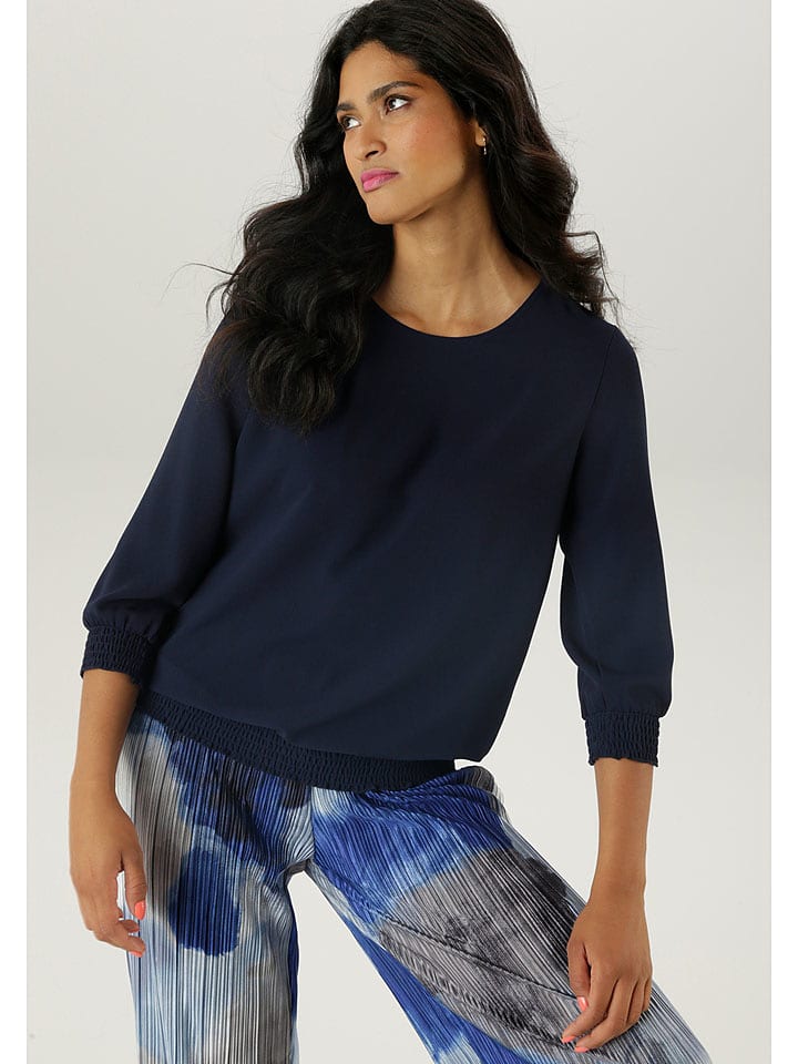 Aniston Bluzka w kolorze granatowym rozmiar: 44