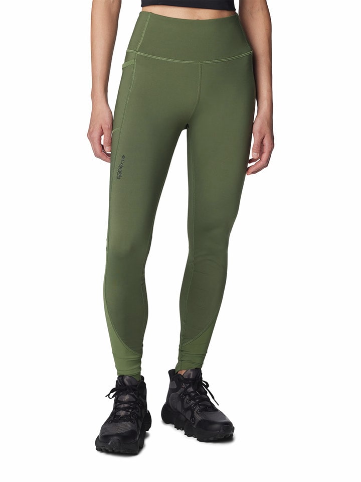 Columbia Legginsy sportowe "Cirque River™" w kolorze khaki rozmiar: L