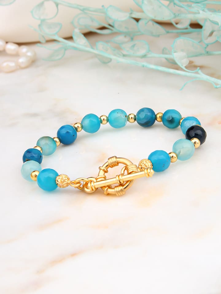 L'Atelier de Gaia Pozłacana bransoletka z opalem rozmiar: onesize