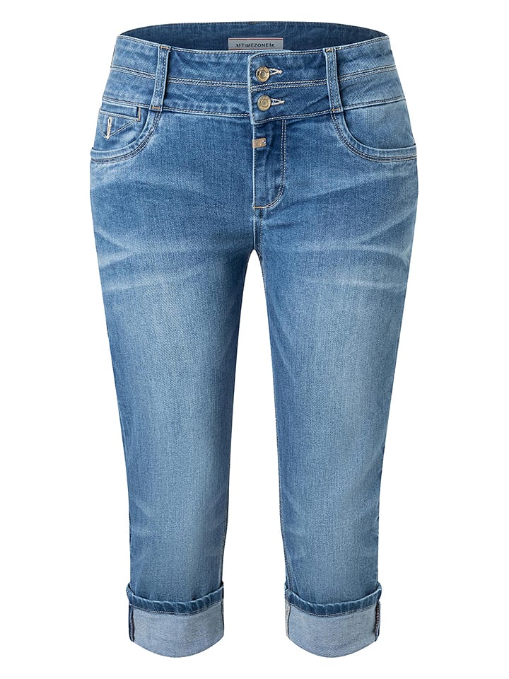 Timezone Rybaczki dżinsowe "Enya" w kolorze niebieskim rozmiar: W24