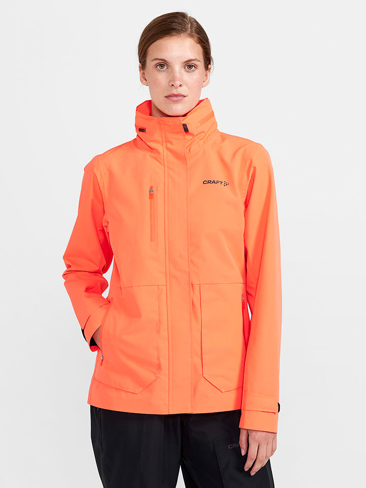 Craft Kurtka kolarska "ADV Bike Ride Hydro" w kolorze jaskrawopomarańczowym rozmiar: XL