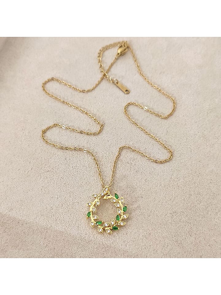 Nakkash Pozłacany naszyjnik z zawieszką - dł. 42 cm rozmiar: onesize