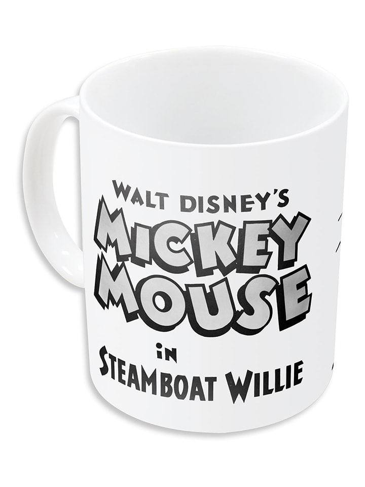 Disney Mickey Mouse Kubek w kolorze biało-czarnym - 325 ml rozmiar: onesize