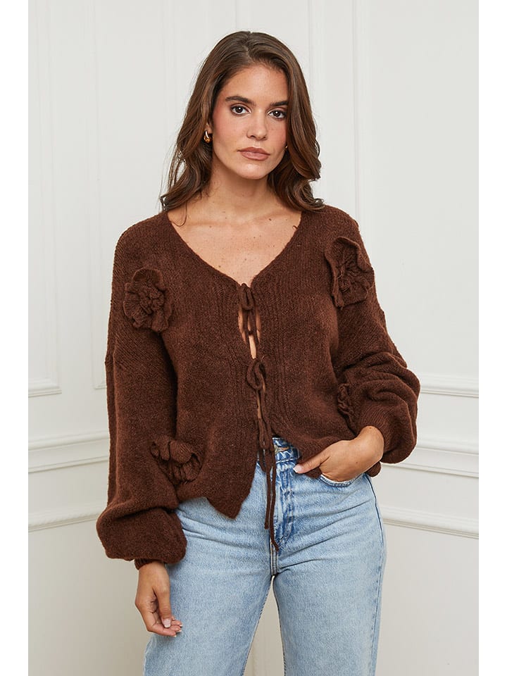 L'armoire de Suzette Kardigan w kolorze brązowym rozmiar: 34/36