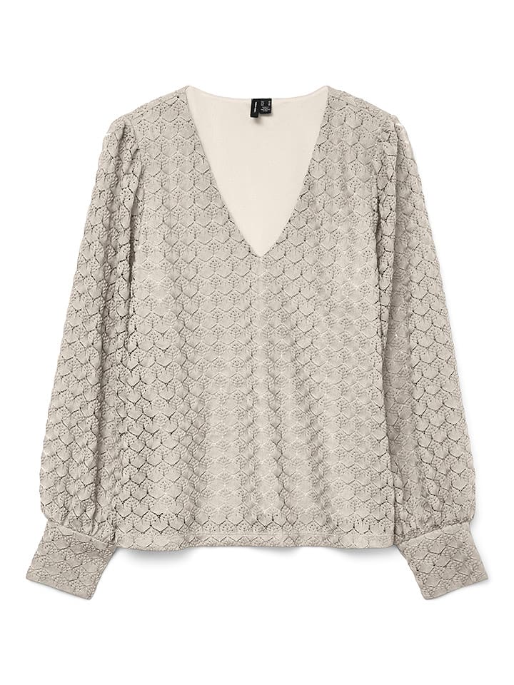 Vero Moda Bluzka w kolorze beżowym rozmiar: XS