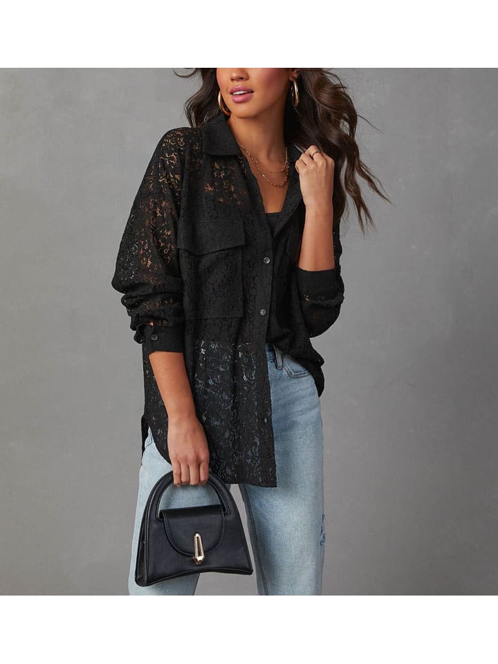 Milan Kiss Koszula w kolorze czarnym rozmiar: L