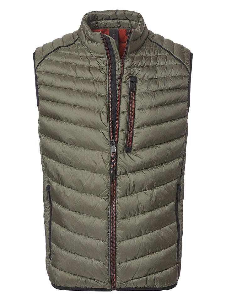 CASAMODA Kamizelka pikowana w kolorze khaki rozmiar: 3XL