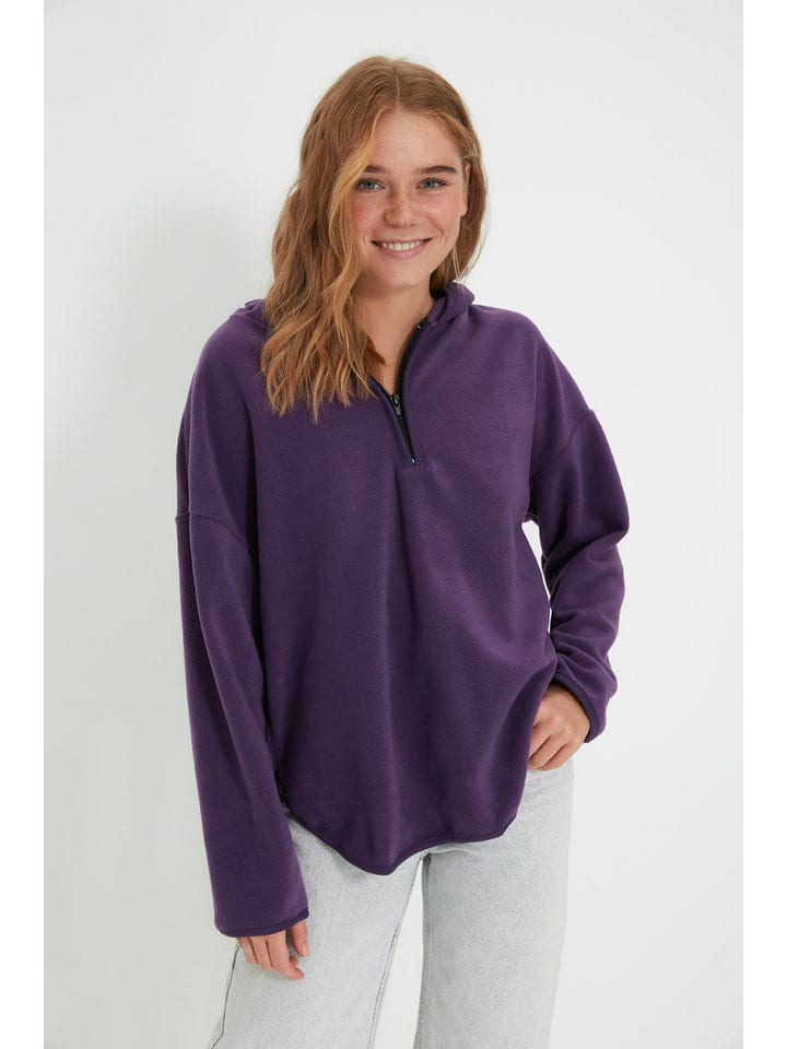trendyol Bluza w kolorze fioletowym rozmiar: XXL