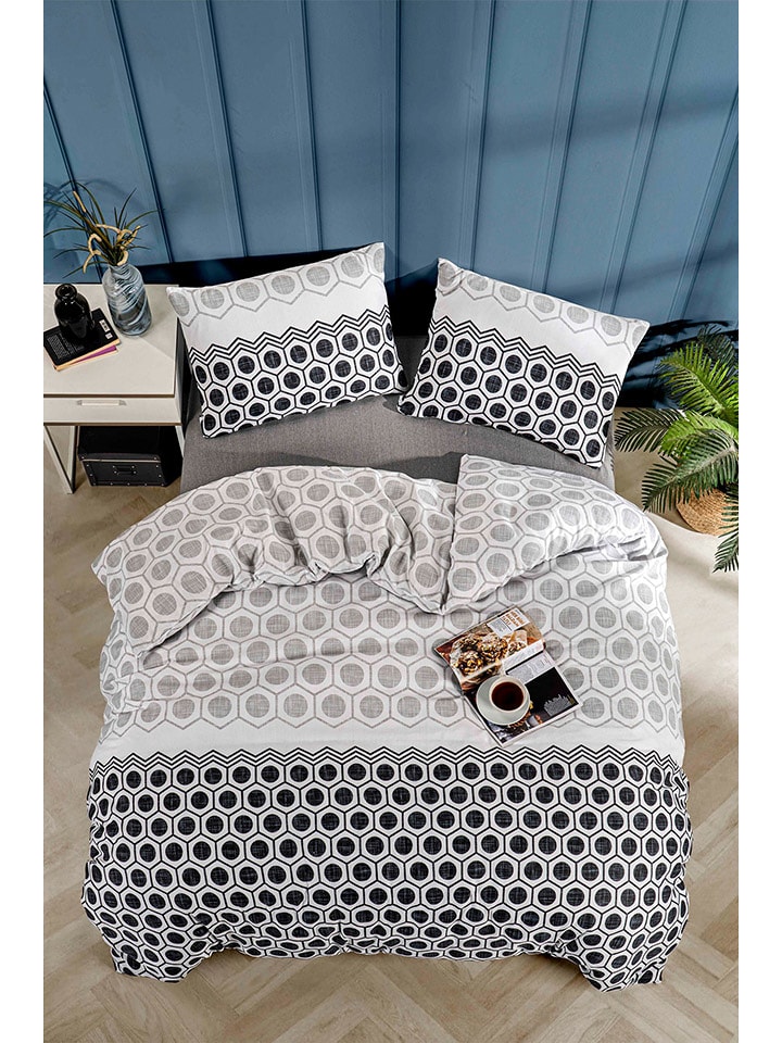 Elizabed Komplet pościeli w kolorze białym rozmiar: 155x220 cm