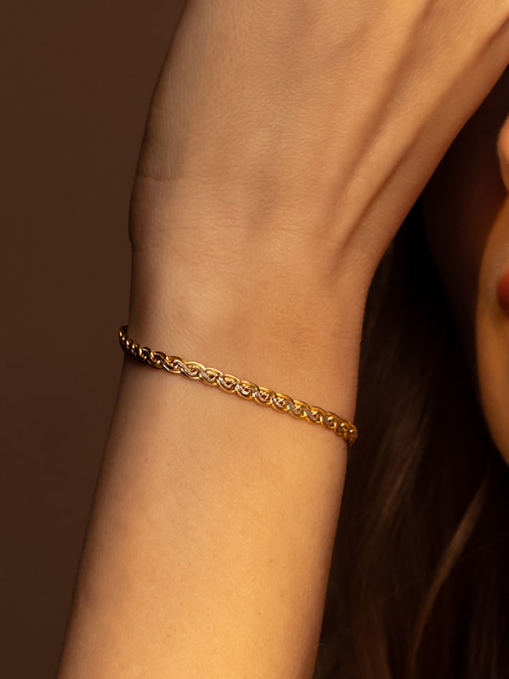 DIAMANTA Złota bransoletka "Maille Golya" rozmiar: onesize