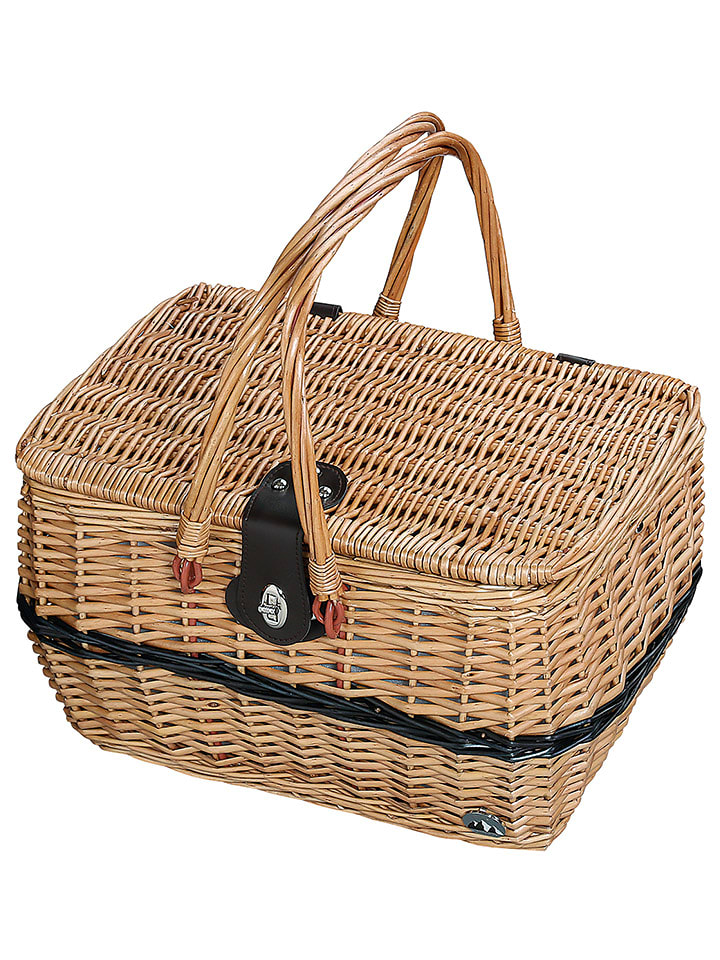 Cilio Koszyk piknikowy "Idro" w kolorze jasnobrązowym - 40 x 28 cm rozmiar: onesize
