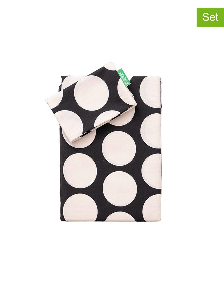 Benetton 4-częściowy komplet pościeli w kolorze czarno-białym rozmiar: 150x220 cm
