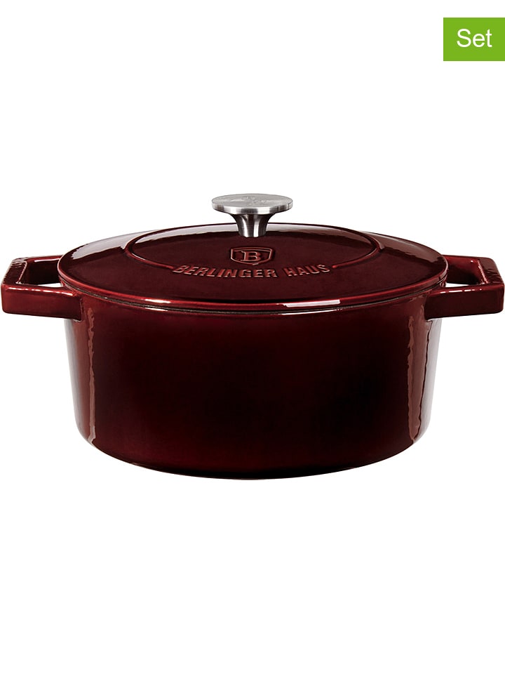 Berlinger Haus 2-częściowy zestaw w kolorze czerwonym - Ø 24 cm rozmiar: onesize