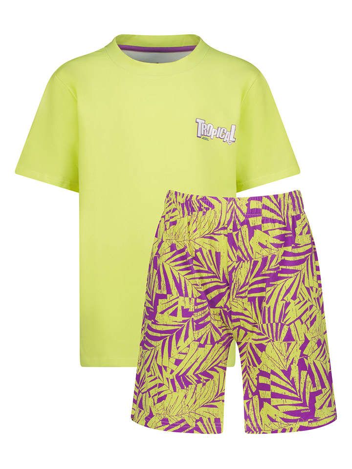 Vingino Piżama w kolorze żółto-fioletowym rozmiar: 146/152