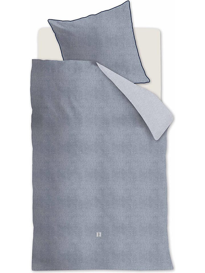 Rivièra Maison Komplet pościeli renforcé "Gingham" w kolorze niebieskim rozmiar: 155x220 cm