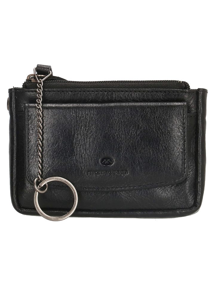 micmacbags Skórzane etui w kolorze czarnym na klucze - 13 x 7 x 2 cm rozmiar: onesize