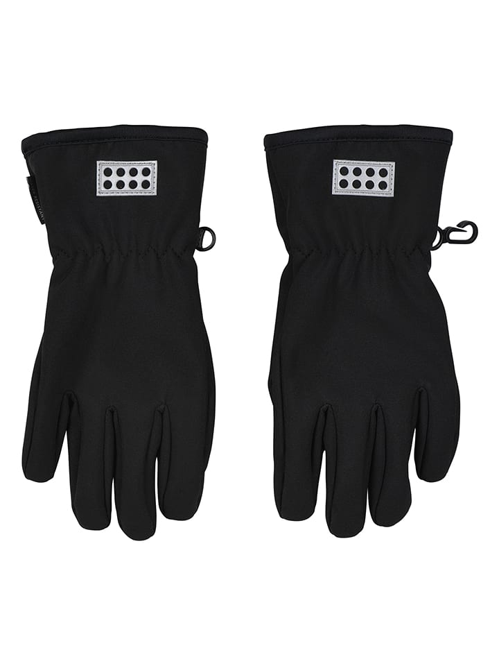 LEGO wear Rękawiczki funkcyje "Atlin" w kolorze czarnym rozmiar: 98/104