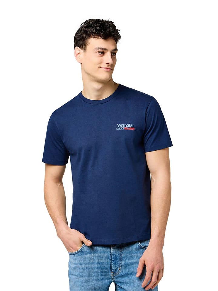 Wrangler Koszulka w kolorze granatowym rozmiar: XL