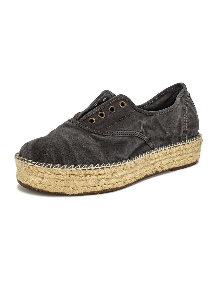 natural world Espadryle w kolorze antracytowym rozmiar: 38
