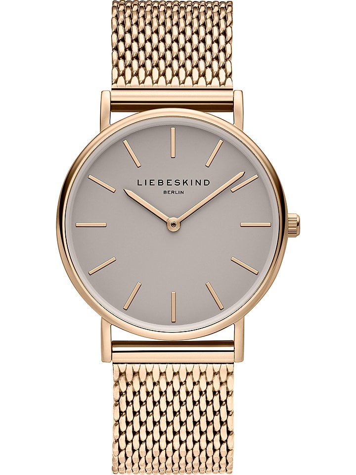 Liebeskind Zegarek kwarcowy w kolorze różowozłoto-szarym rozmiar: onesize