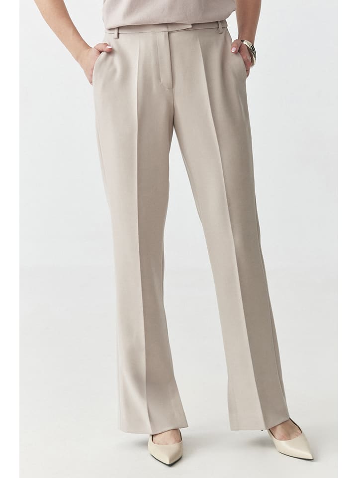 TATUUM Spodnie "Markiza" w kolorze beżowym rozmiar: 34