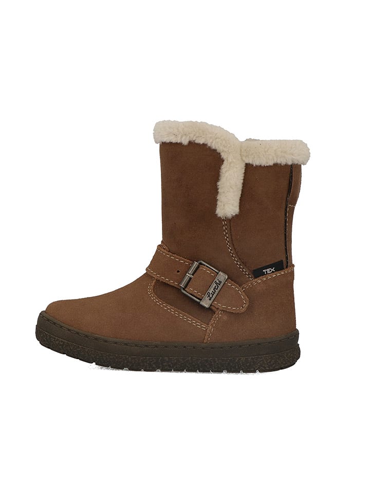 Lurchi Skórzane botki "Anna" w kolorze brązowym rozmiar: 29