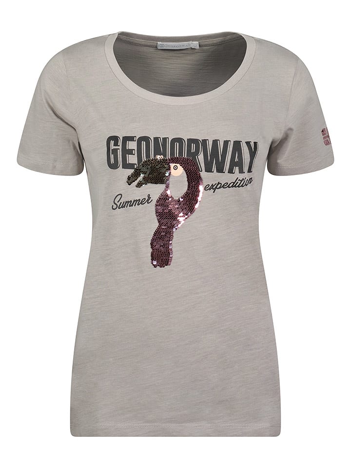 Geographical Norway Koszulka "Jeverything" w kolorze szarym rozmiar: XL