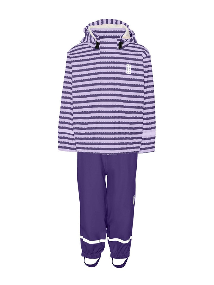 LEGO 2-częściowy zestaw przeciwdeszczowy w kolorze fioletowym rozmiar: 104