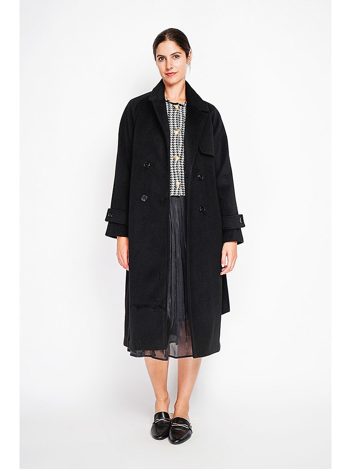 ASSUILI Płaszcz przejściowy w kolorze czarnym rozmiar: 36