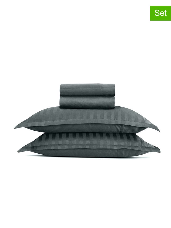 CXL by Christian Lacroix 4-częściowy zestaw satynowy w kolorze szarym rozmiar: 240x300 cm