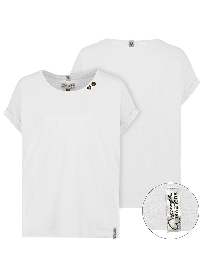 Sublevel Koszulka w kolorze białym rozmiar: L