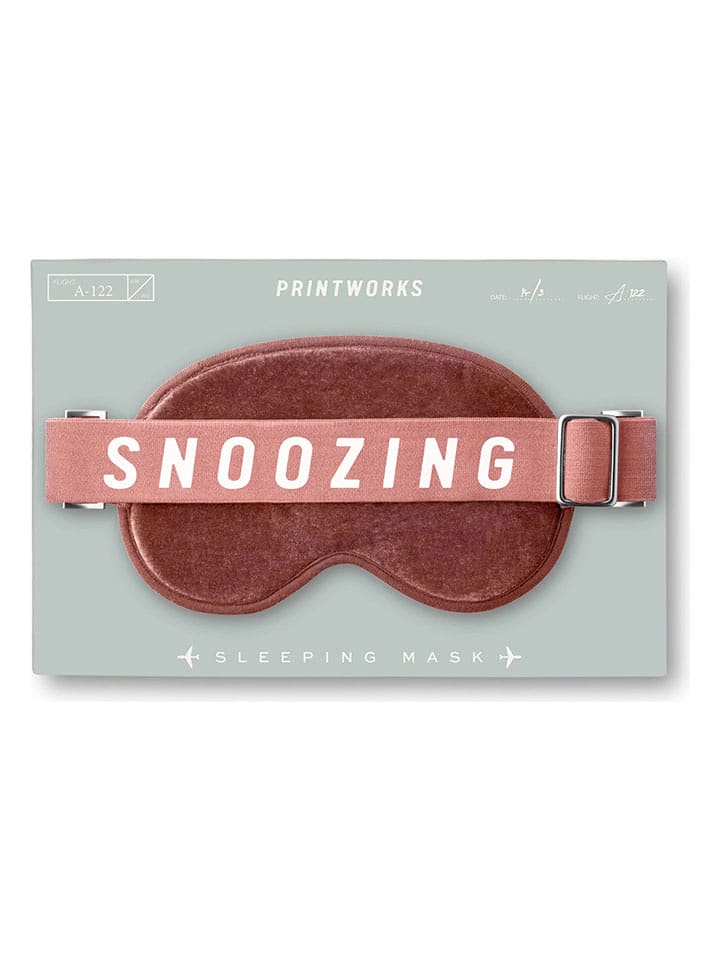 Printworks Opaska "Snoozing" w kolorze różowym na oczy rozmiar: onesize