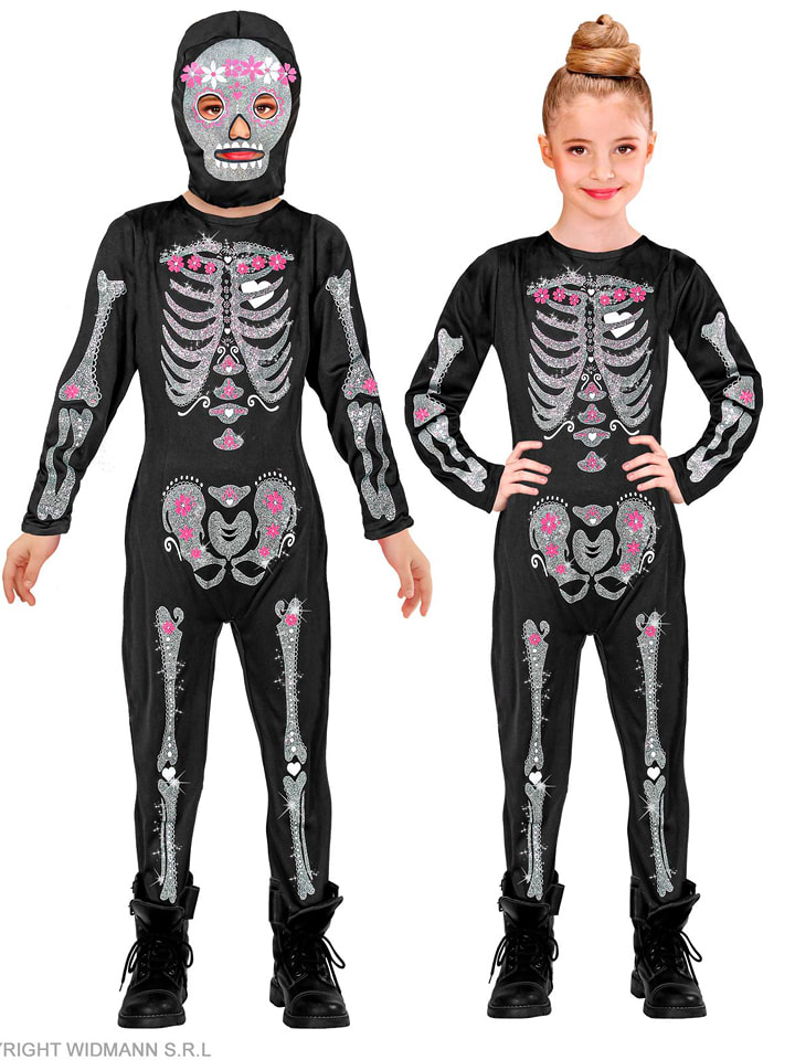 Carnival Party 2-częściowy kostium w kolorze czarnym rozmiar: 140