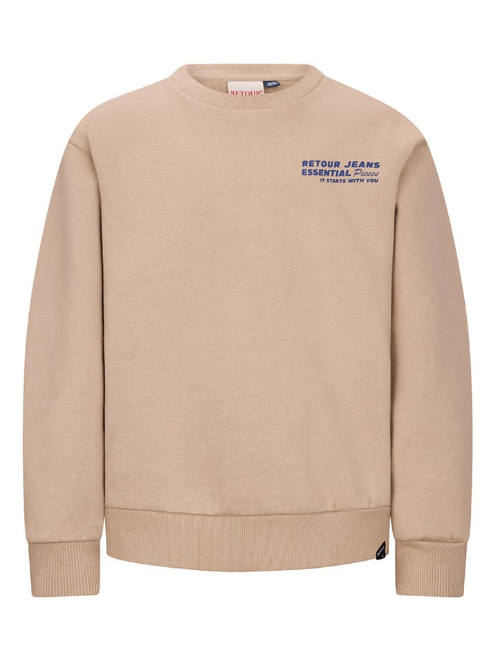 Retour Bluza "Borya" w kolorze jasnobrązowym rozmiar: 134/140