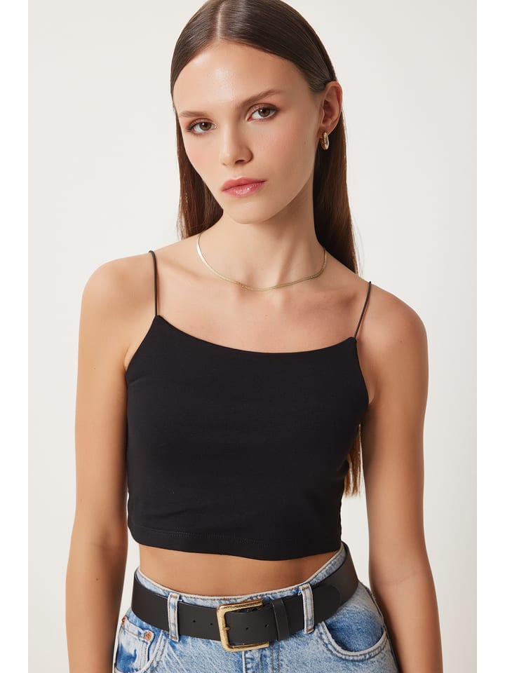 Happiness Istanbul Top w kolorze czarnym rozmiar: 38