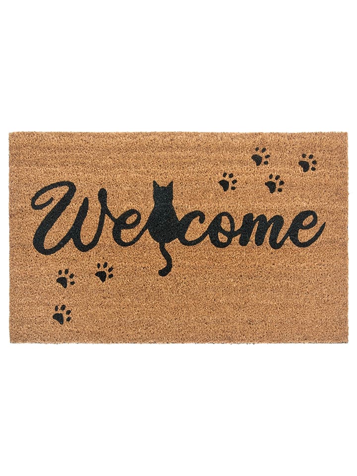 Hanse Home Wycieraczka w kolorze jasnobrązowym z włókna kokosowego rozmiar: 45x75 cm