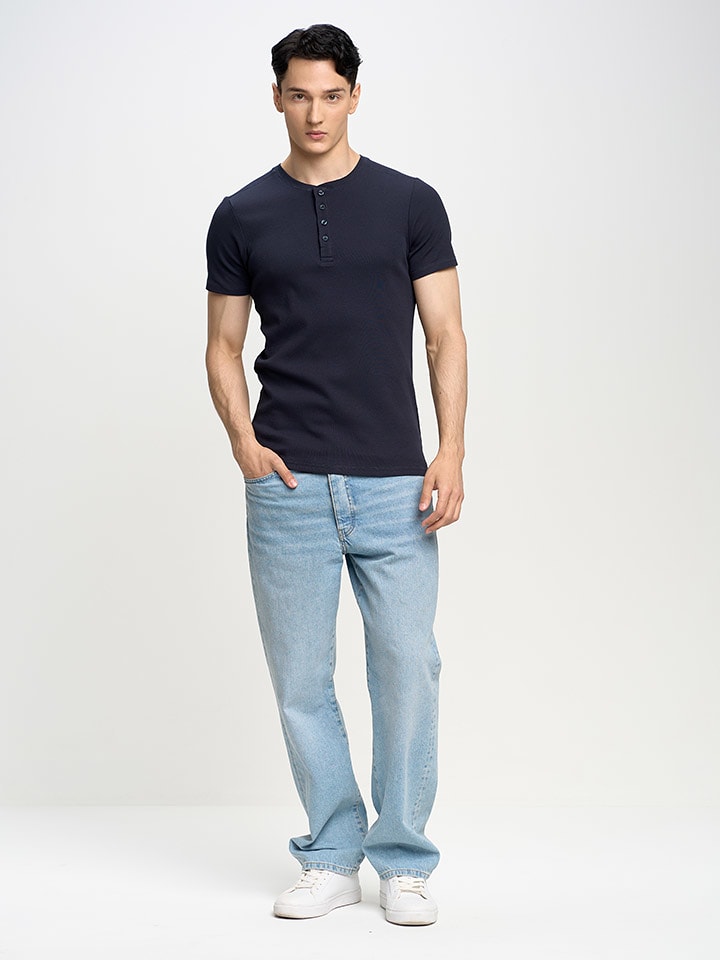 BIG STAR Koszulka "Basicag" w kolorze granatowym rozmiar: XL