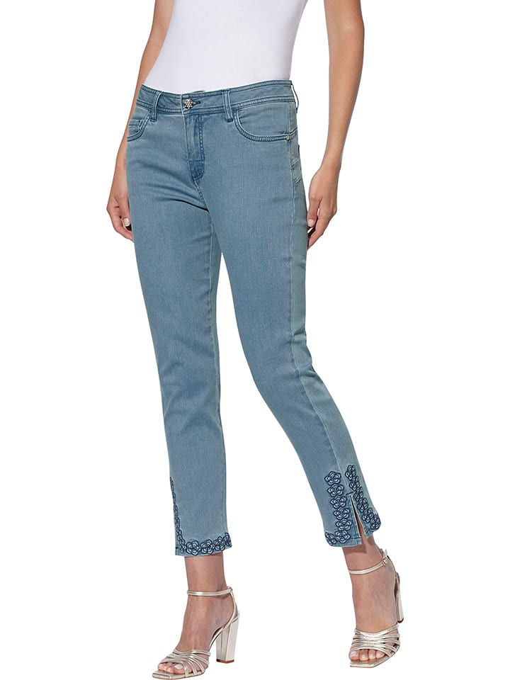 Heine Dżinsy - Slim fit - w kolorze błękitnym rozmiar: 50