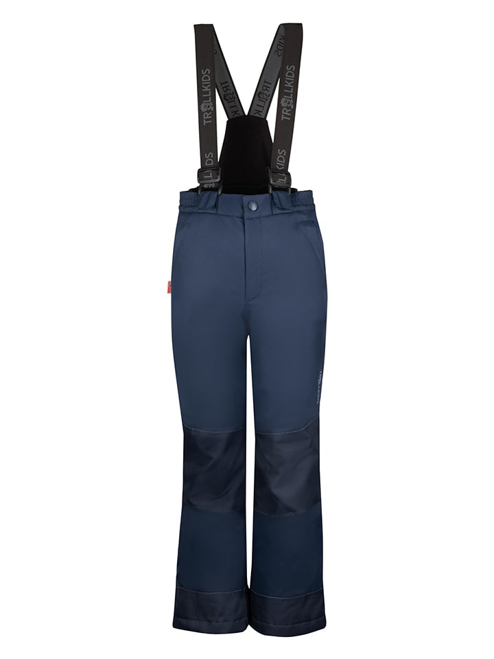 Trollkids Spodnie narciarskie "Hammerfest" w kolorze granatowym rozmiar: 176