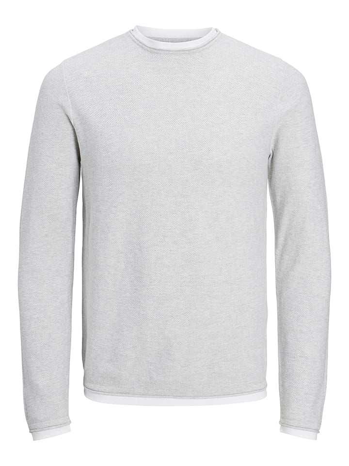 Jack & Jones Sweter w kolorze jasnoszarym rozmiar: S