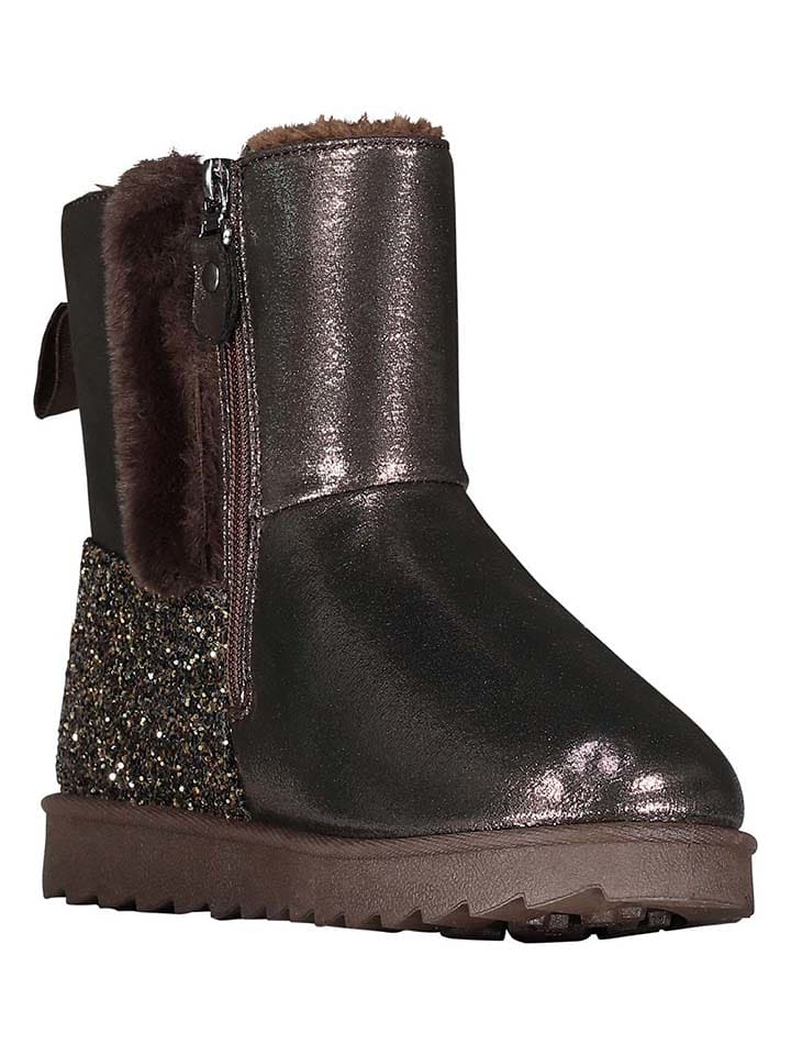 Geographical Norway Botki zimowe "Oglitter" w kolorze brązowym rozmiar: 37
